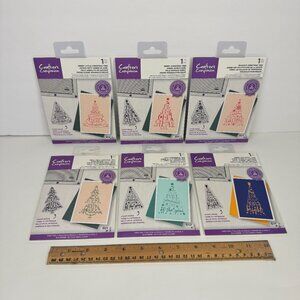 6 Christmas Holiday Crafters Companion Photopolymer Stamp Card Making Craft READ